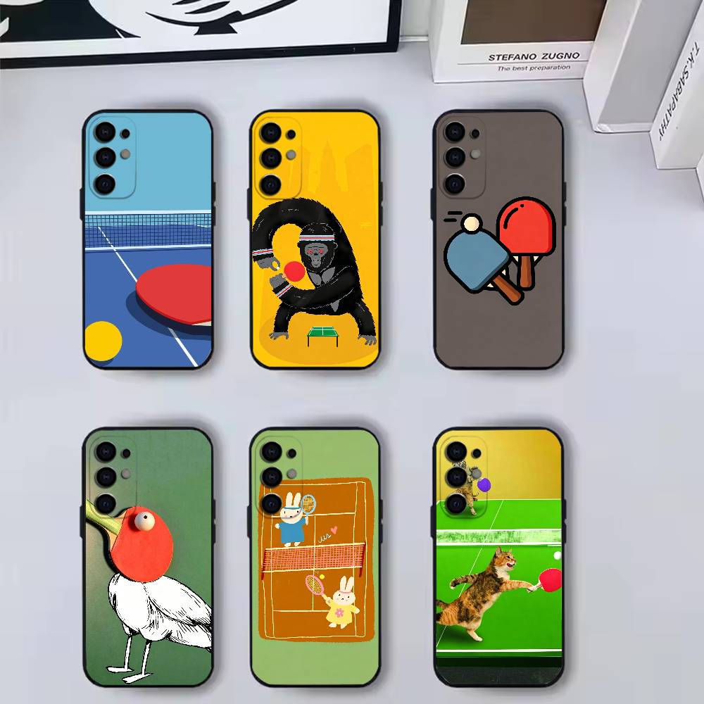 Table Tennis Quotes - Yeni Masa Tenisi Karikatürlü Telefon Kılıfı