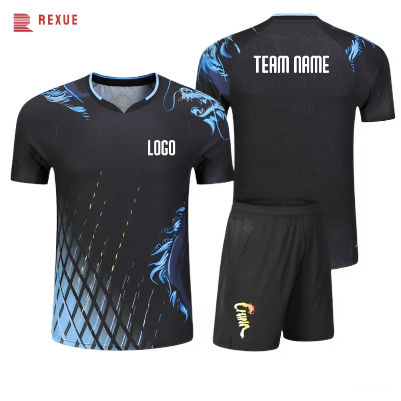 Baskı Badminton tenis erkek t- - Table Tennis Uniform incelemesi ve fiyatı