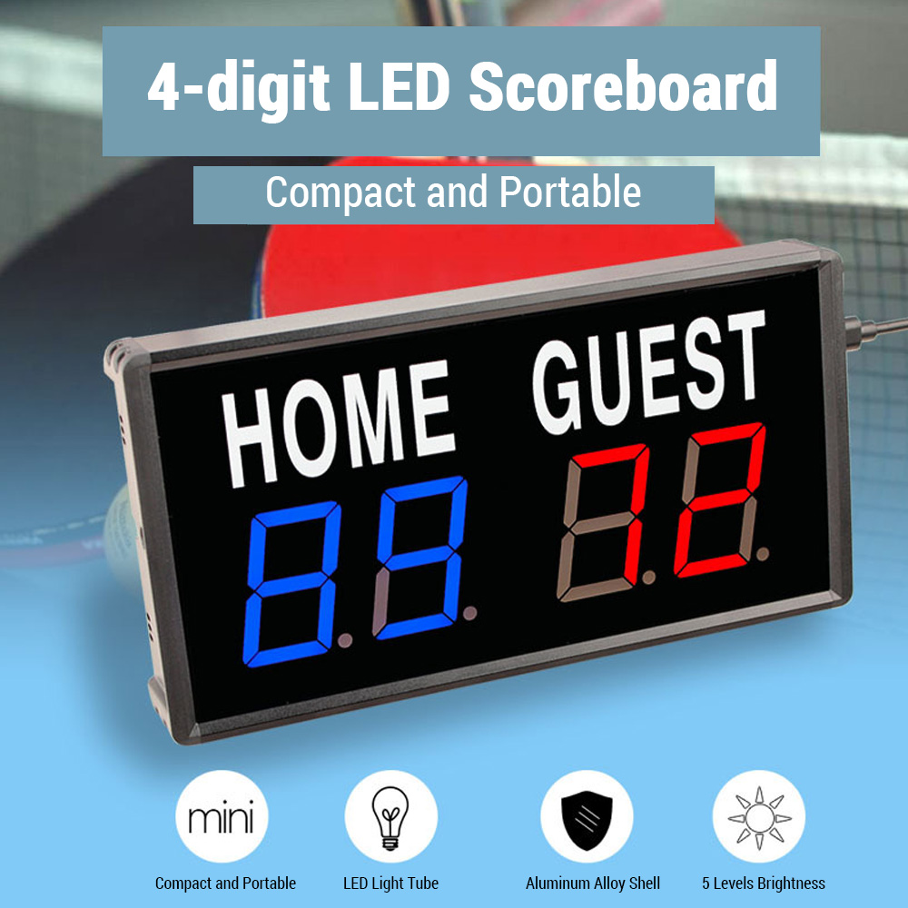 Taşınabilir 4 Haneli LED Skorb - Table Tennis Scoring incelemesi ve fiyatı