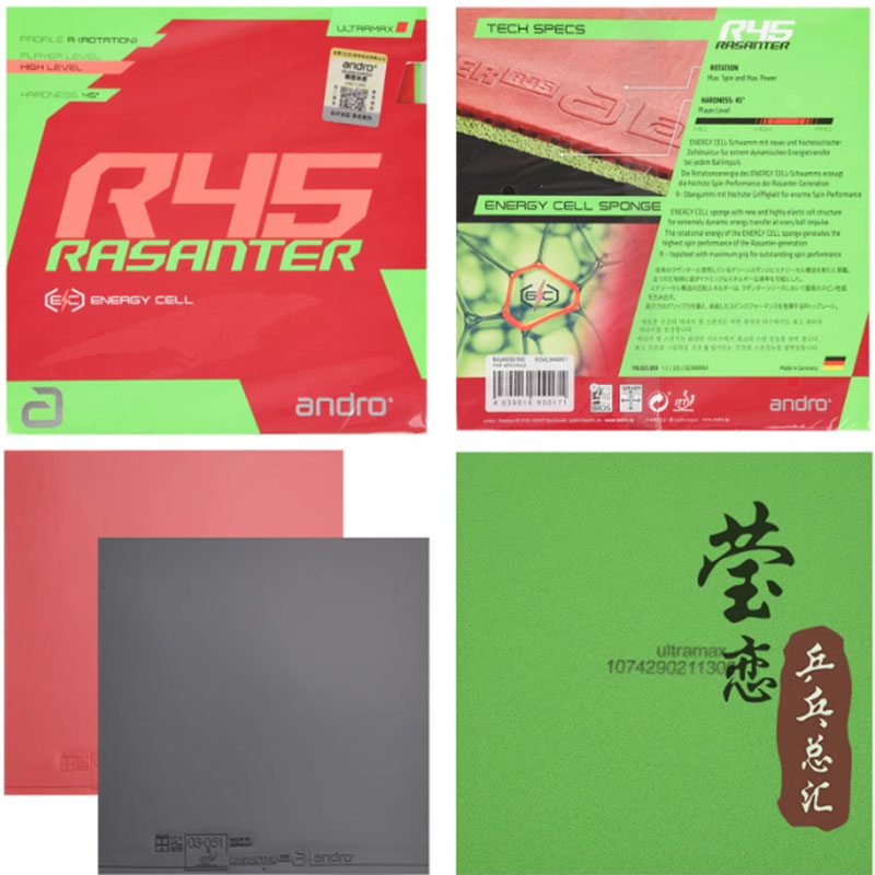 Andro Rasanter R45 47 50 C45 4 - Table Tennis For Sale incelemesi ve fiyatı