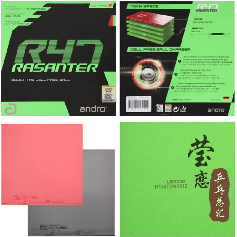 Andro Rasanter R45 47 50 C45 4 - Table Tennis For Sale incelemesi ve fiyatı